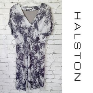 H by HALSTON Womens Multicolor Short Sleeve Dress